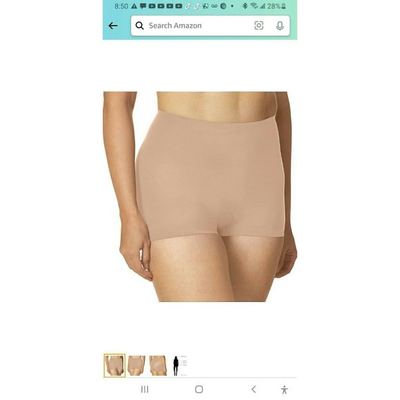 Maidenform Cover Your Bases Boyshorts Tummy Control Smoothing Shapewear Nude XL - Picture 1 of 10
